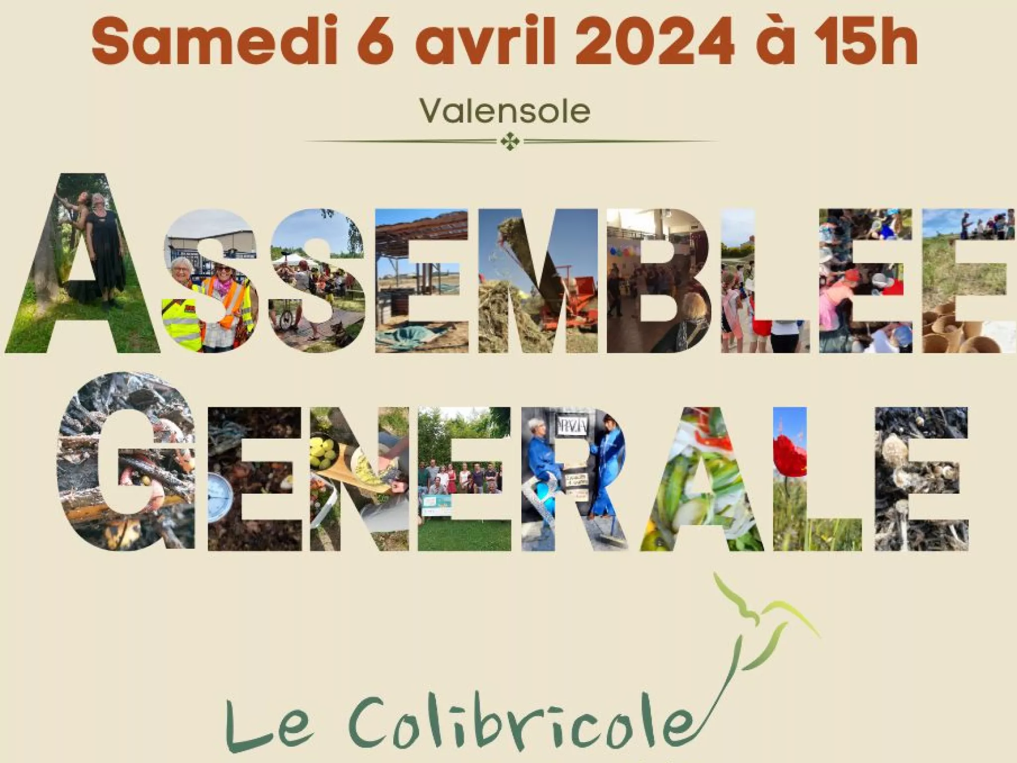 Affiche assemblée générale du Colibricol