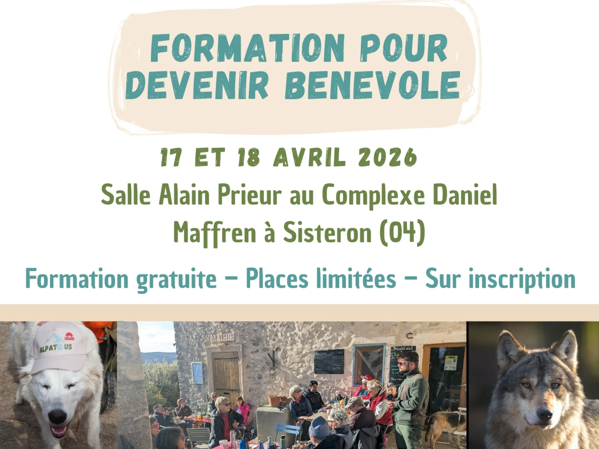 Formation Alpatous à Sisteron 2026 17 et 18 avril 
