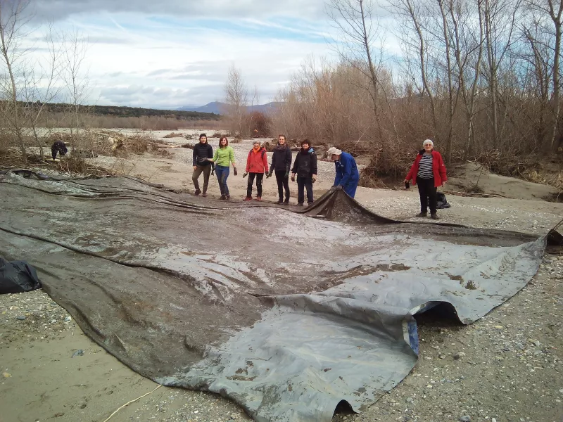 Photo du ramassage de déchets